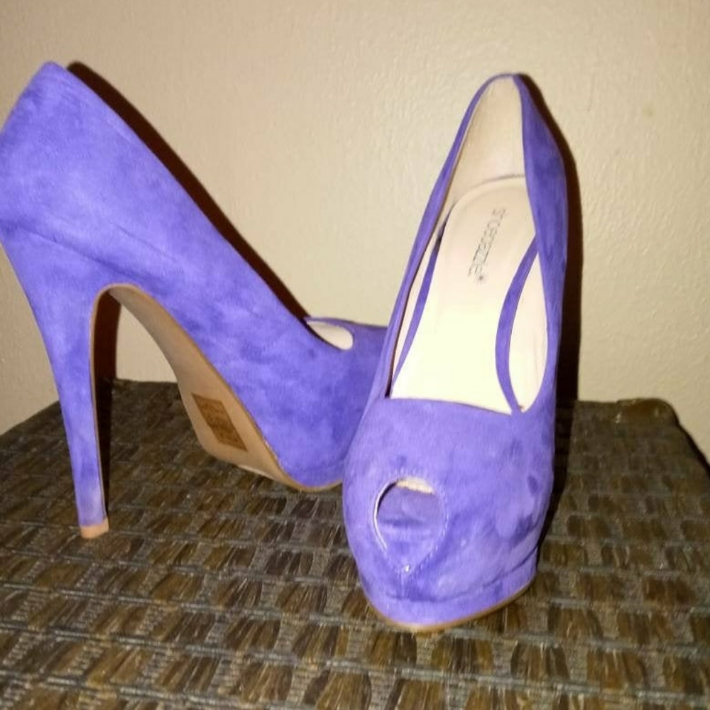 Purple Peep Toe